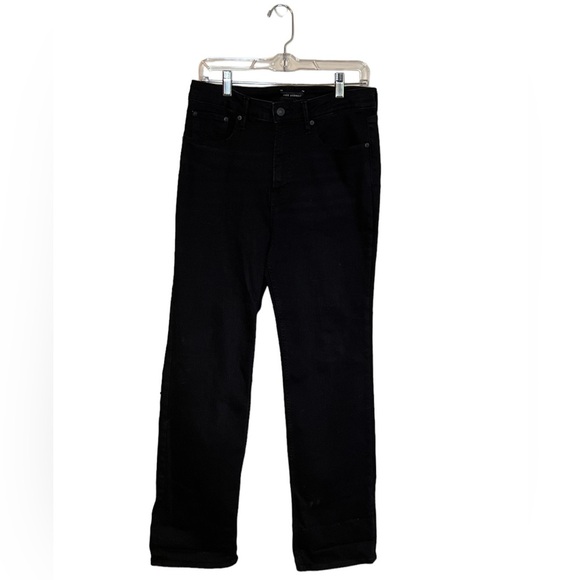 Free Assembly Women High-Rise Bootcut Black Stetch Denim Jeans Size 12 New w/Tag - Picture 1 of 3